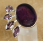 Preview: Silberring mit Amethyst